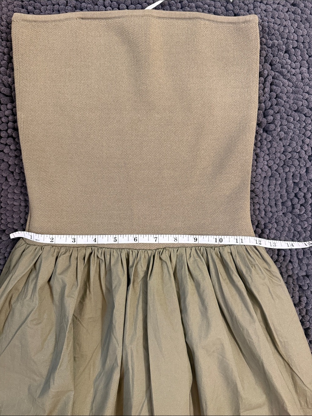 Pistola Olive Knit Strapless Dress with Pockets - Picture 6 of 6
